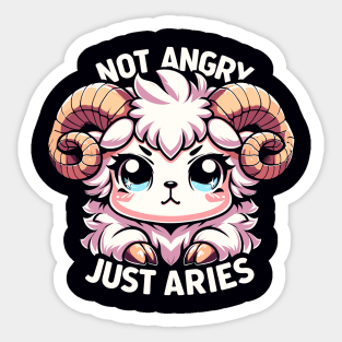 Aries Zodiac Cute Ram Tee - Astrology Graphic Gift Sticker